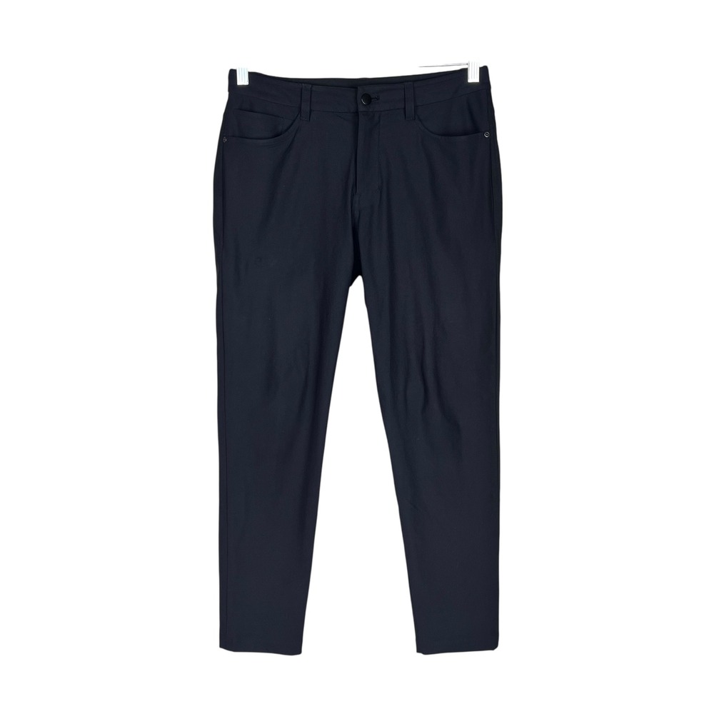 Lululemon Commission Pant Classic Black Technical Chino Trousers 31x29